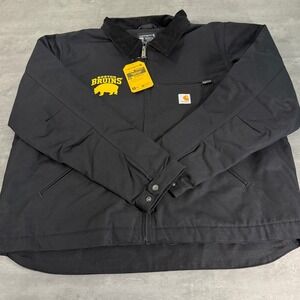 Boston Bruins Carhartt Detroit Jacket Mens 2XL OJ3828-M Black NHL Hockey Blanket